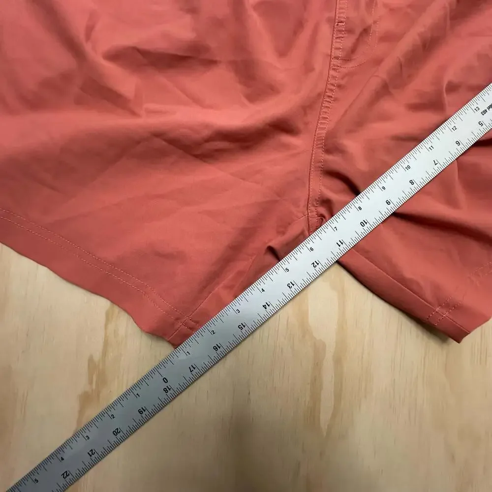 Columbia Men's Pink Pull-On Athletic Shorts with Mesh Pockets Size L